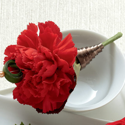 Red Carnation Boutonniere –  Floral Design By Nikki, Irvine KY