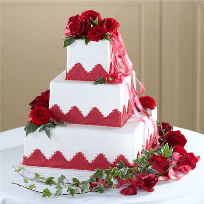 Forever Happiness Cake Decor –  Floral Design By Nikki, Irvine KY